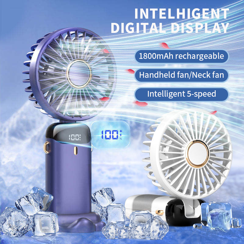 Portable Handheld Mini Fan Foldable Neck Hanging Fans