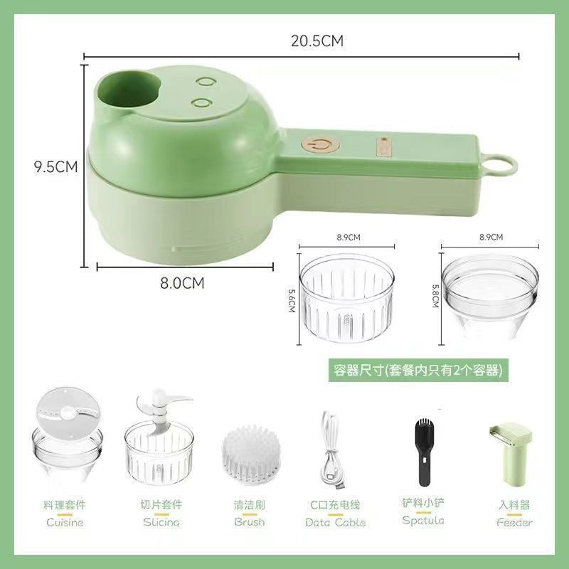 Electric Handheld Food Chopper Vegetable Cutter