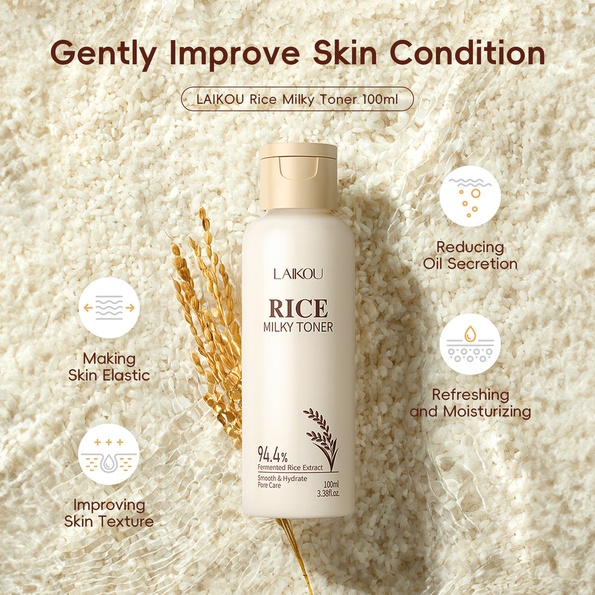 Rice Extract Facial Kit For Bright & Glowing Skin