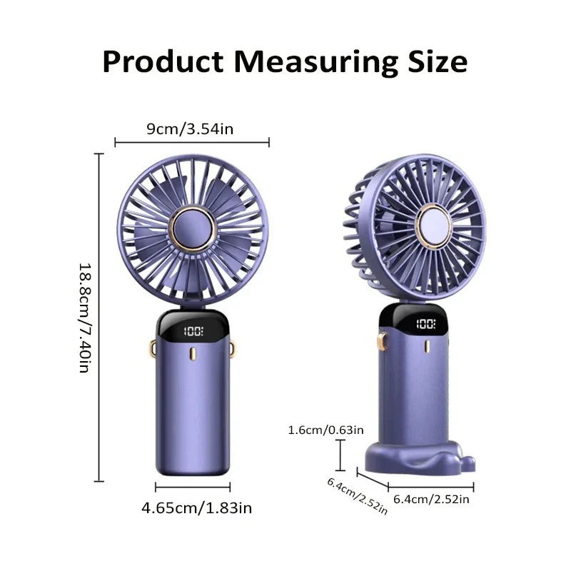 Portable Handheld Mini Fan Foldable Neck Hanging Fans