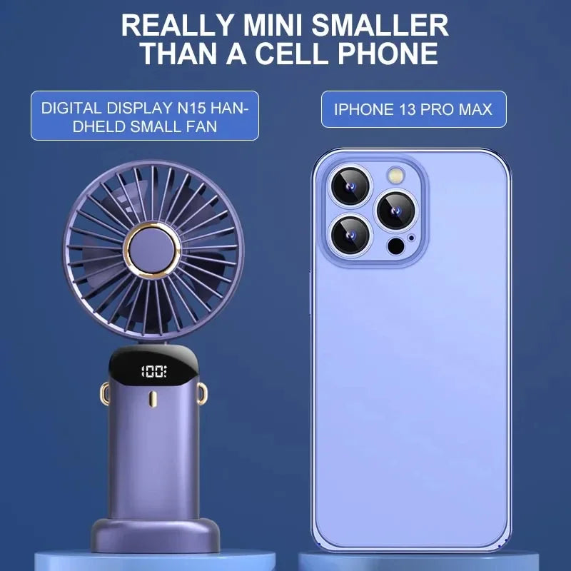 Portable Handheld Mini Fan Foldable Neck Hanging Fans