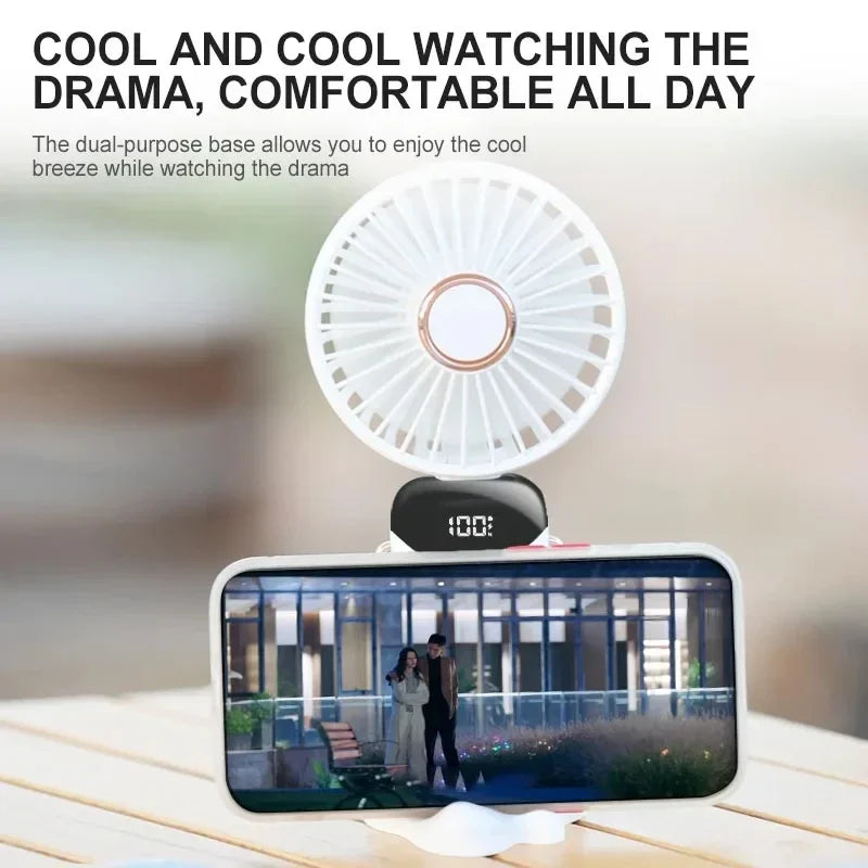 Portable Handheld Mini Fan Foldable Neck Hanging Fans